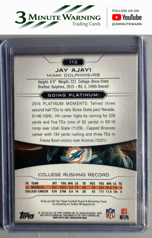 2015 Topps Platinum #113 Jay Ajayi