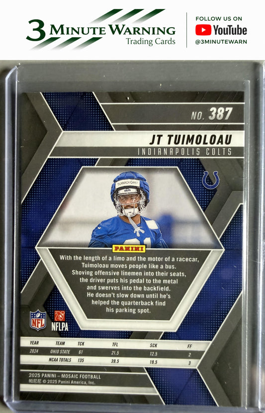 2025 Panini Mosaic #387 JT Tuimoloau