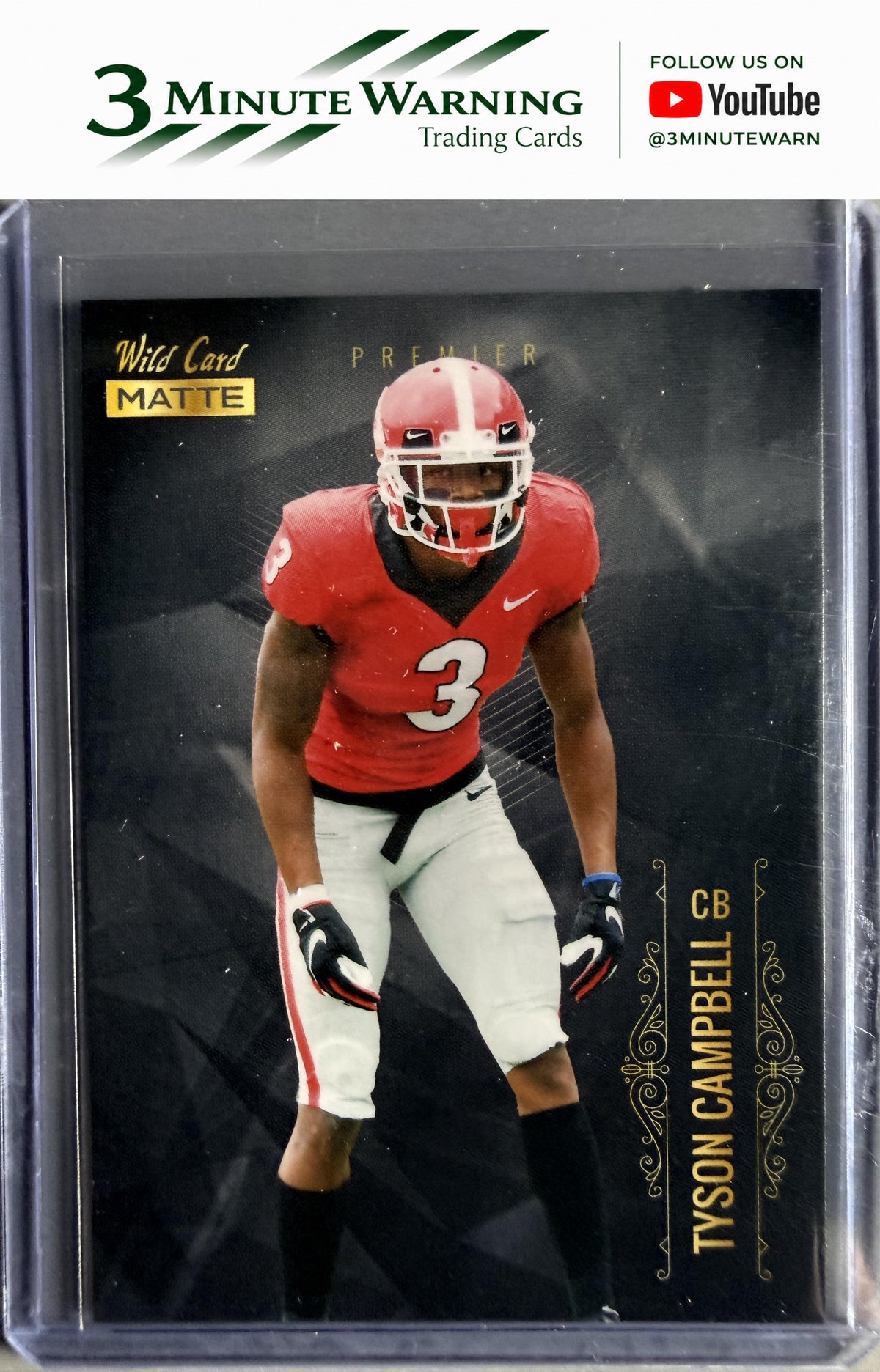 2021 Wild Card Matte White #MBC-39 Tyson Campbell Black
