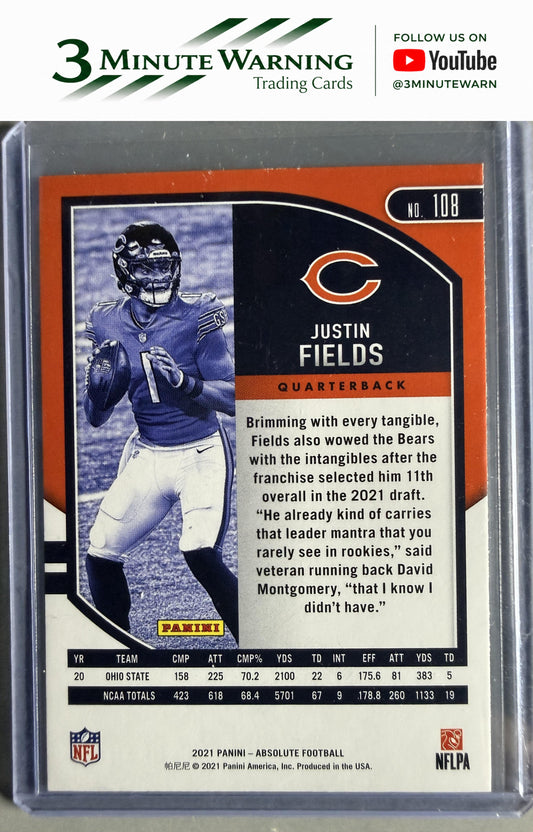 2021 Panini Absolute #108 Justin Fields Retail