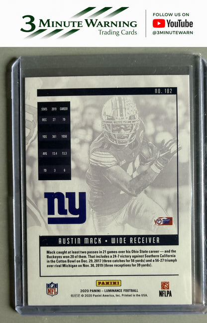 2020 Panini Luminance #182 Austin Mack