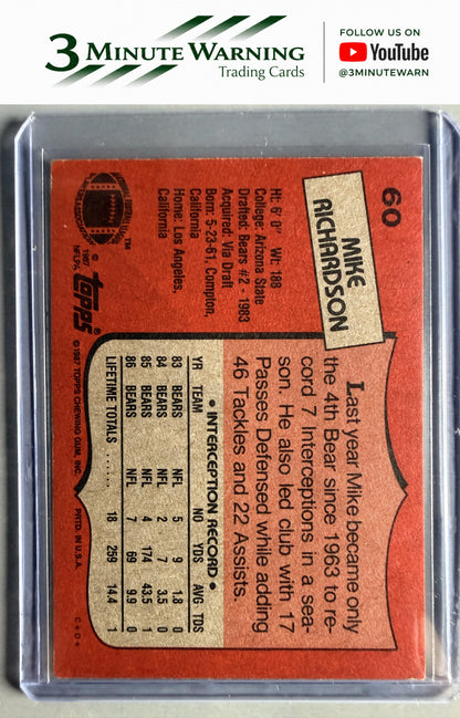 1987 Topps #60 Mike Richardson