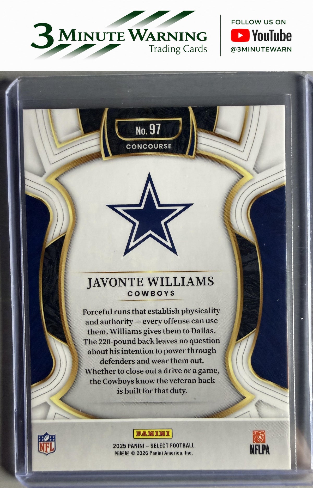 2025 Panini Select #97 Javonte Williams