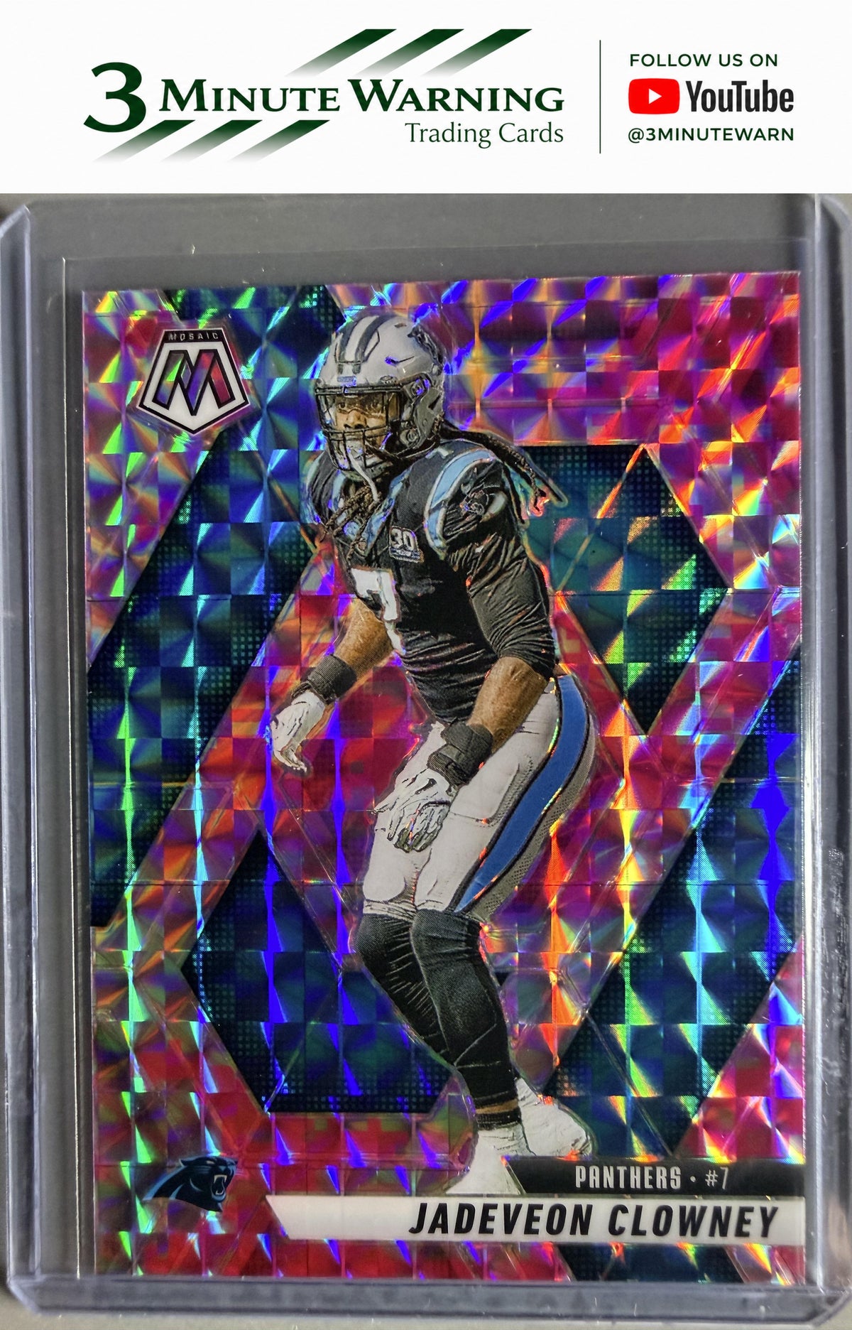 2025 Panini Mosaic #163 Jadeveon Clowney Mosaic Camo Pink