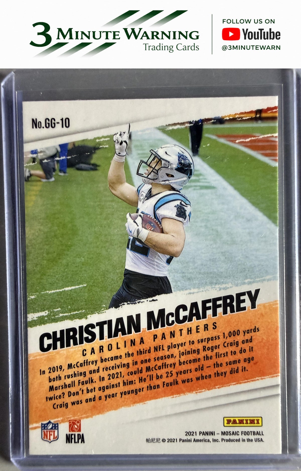 2021 Panini Mosaic #GG-10 Christian McCaffrey Got Game?
