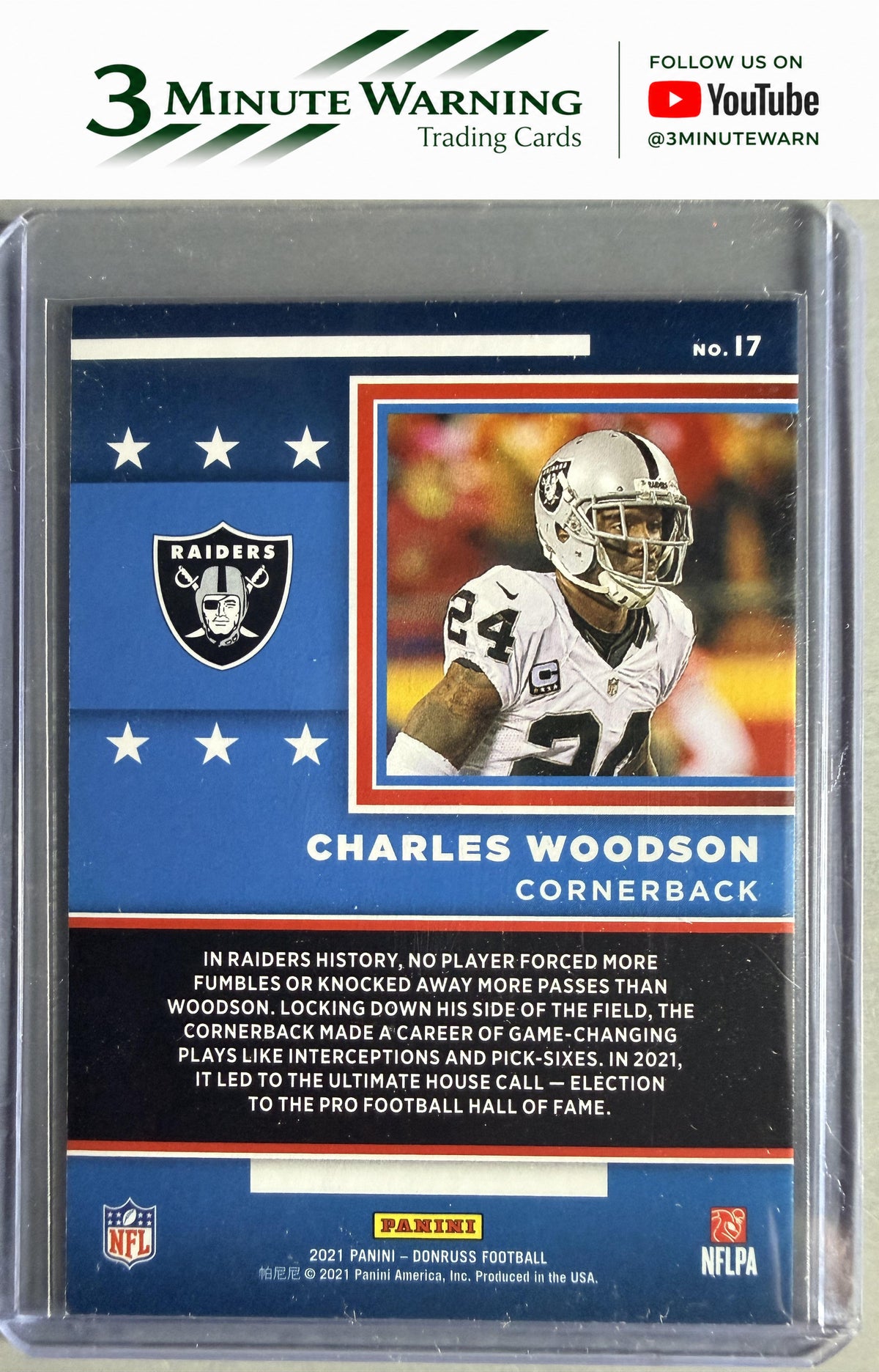 2021 Donruss #I7 Charles Woodson Inducted