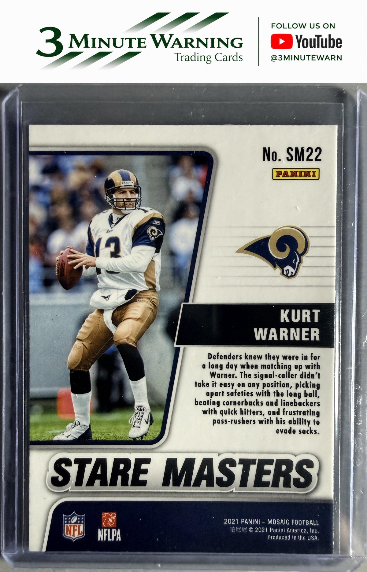 2021 Panini Mosaic #SM22 Kurt Warner Stare Masters