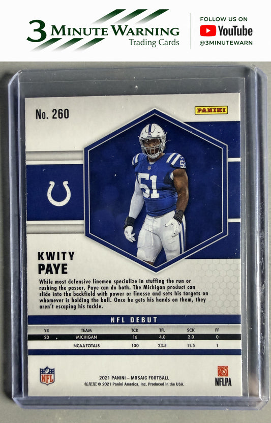 2021 Panini Mosaic #260 Kwity Paye