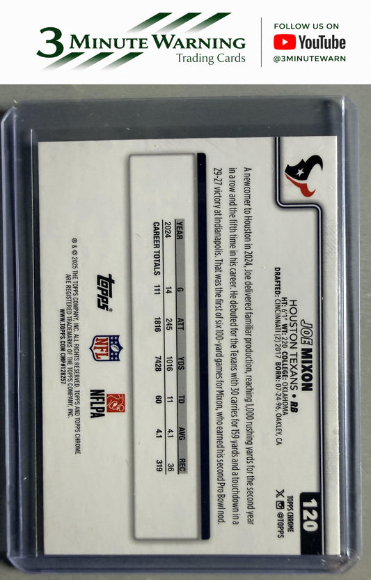 2025 Topps Chrome #120 Joe Mixon