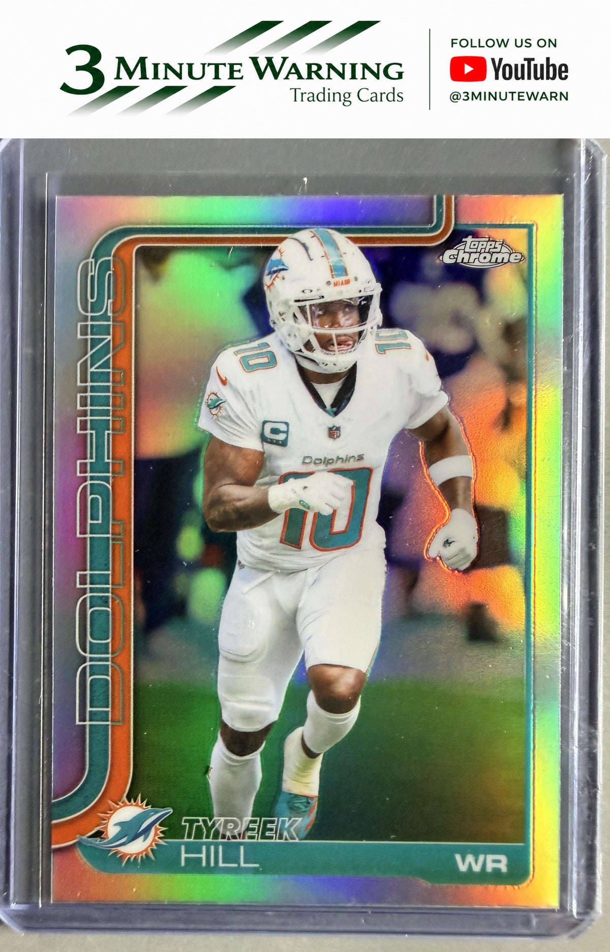 2025 Topps Chrome #185 Tyreek Hill Refractor