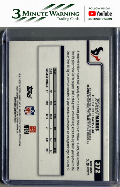 2025 Topps Chrome #372 Woody Marks