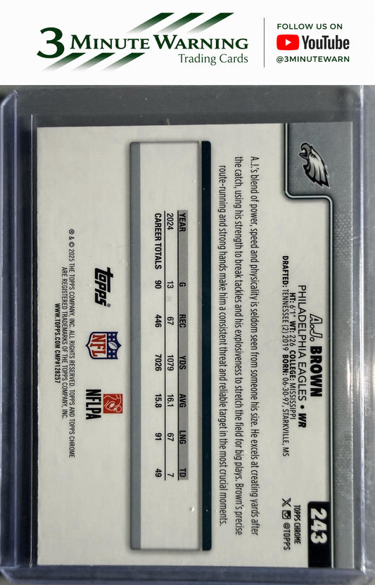 2025 Topps Chrome #243 A.J. Brown