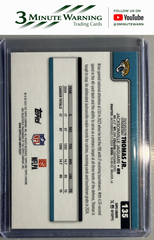 2025 Topps Chrome #135 Brian Thomas Jr.