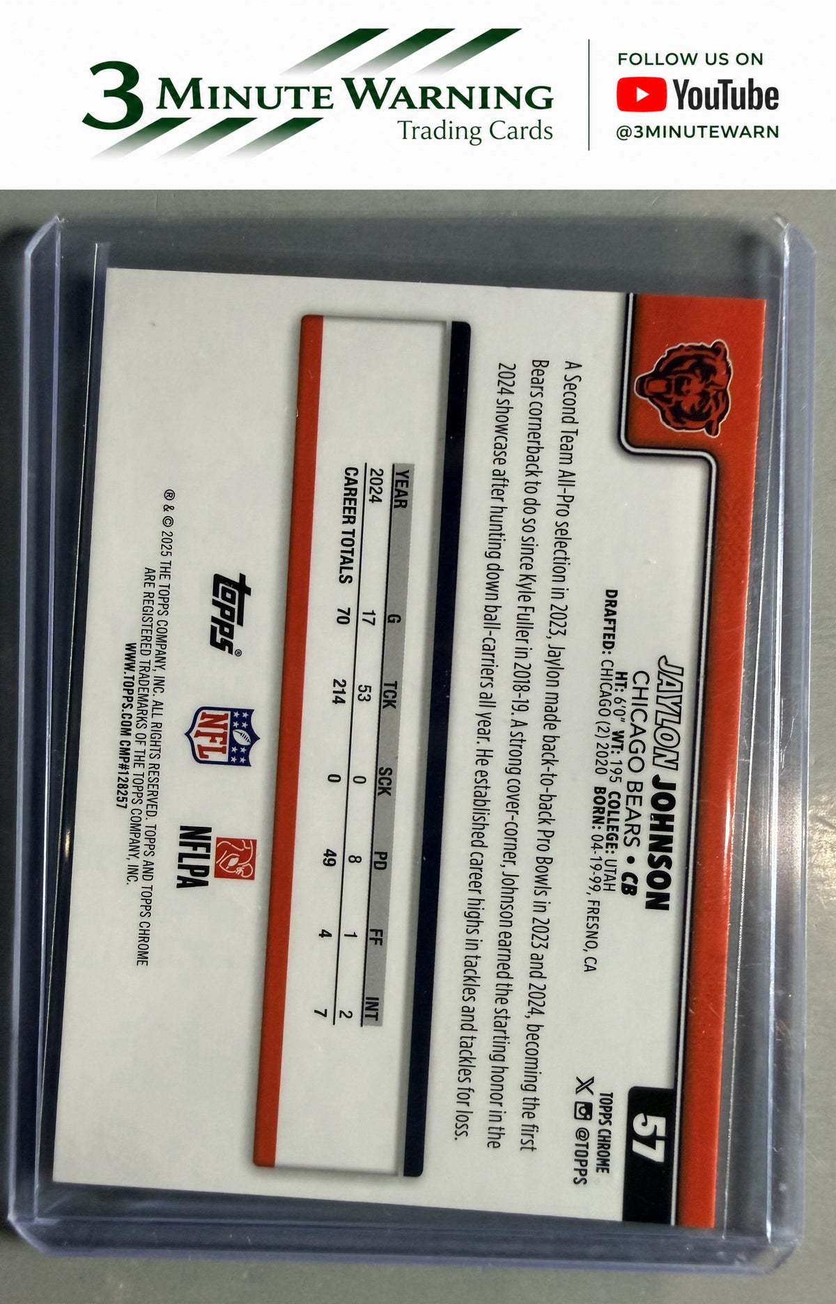 2025 Topps Chrome #57 Jaylon Johnson
