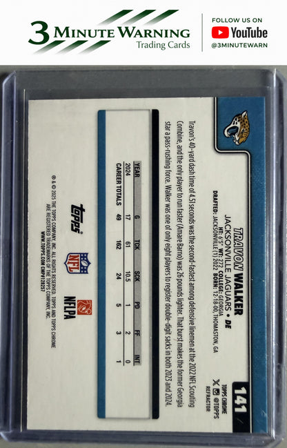 2025 Topps Chrome #141 Travon Walker Refractor