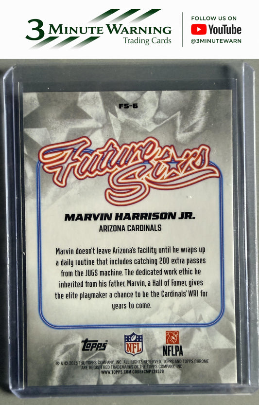 2025 Topps Chrome #FS-6 Marvin Harrison Jr. Future Stars
