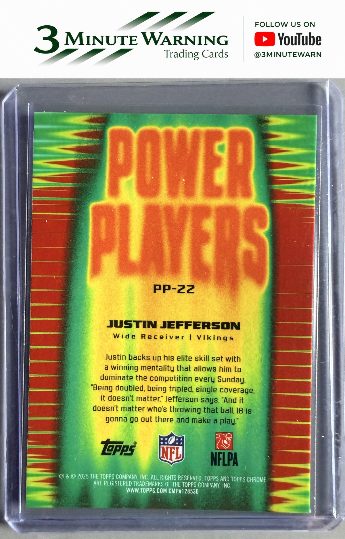 2025 Topps Chrome #PP-22 Justin Jefferson Power Players