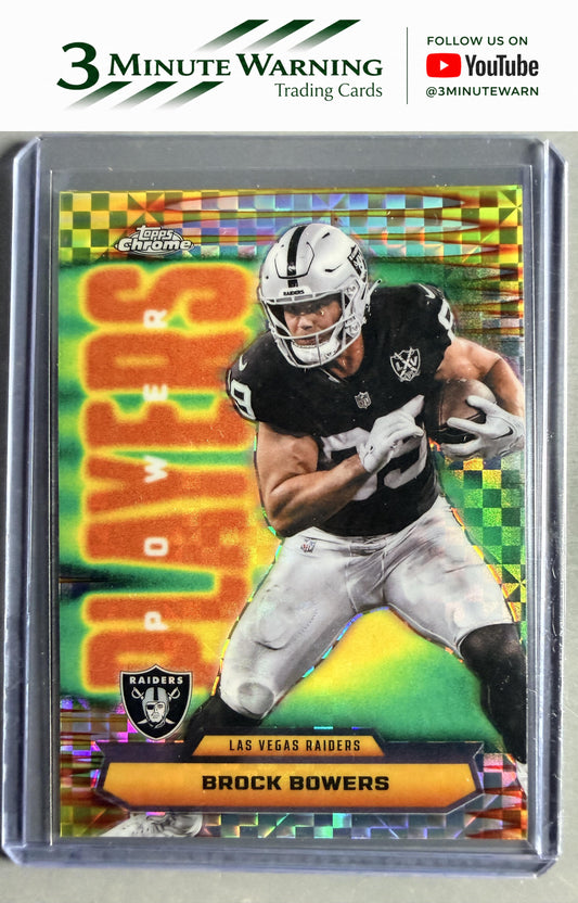 2025 Topps Chrome #PP-31 Brock Bowers Power Players X-Fractor