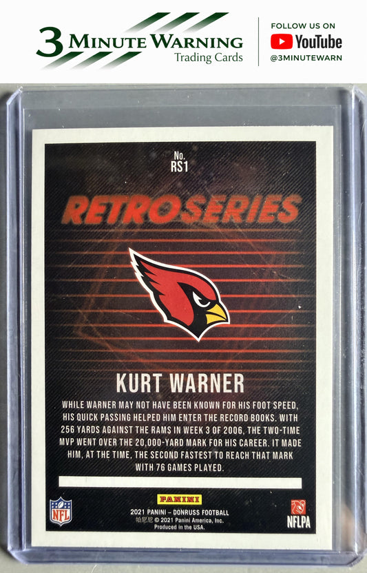 2021 Donruss #RS1 Kurt Warner Retro Series