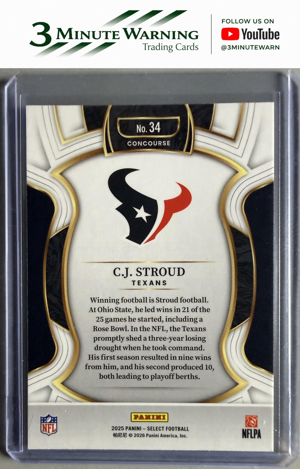 2025 Panini Select #34 C.J. Stroud