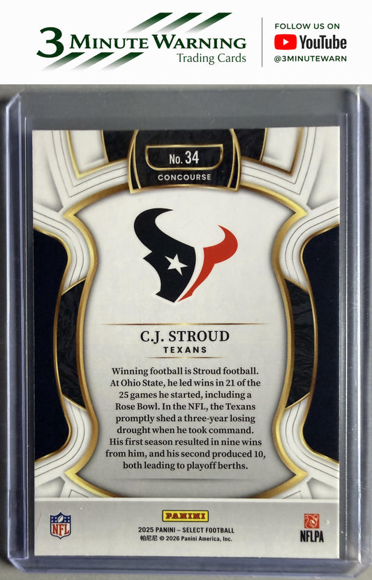 2025 Panini Select #34 C.J. Stroud