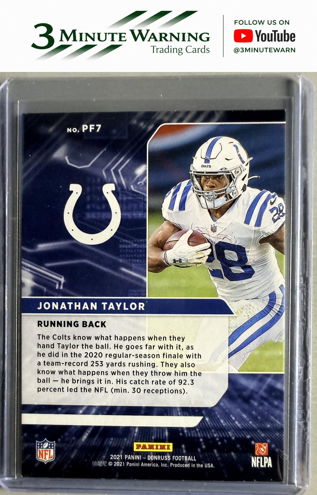 2021 Donruss #PF7 Jonathan Taylor Power Formulas