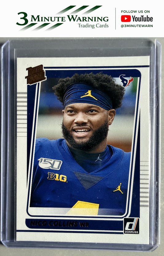 2021 Donruss #280 Nico Collins Rated Rookies Portrait