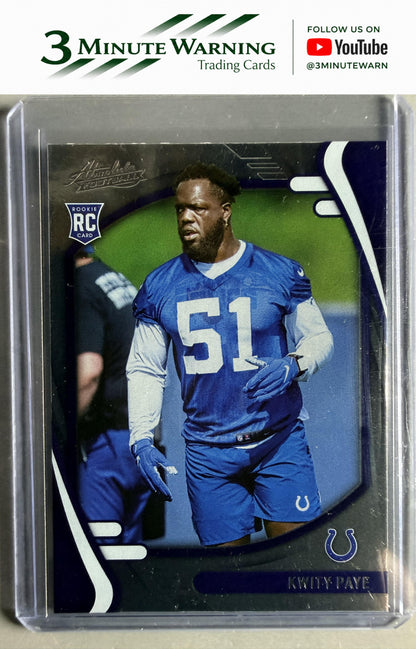 2021 Panini Absolute #150 Kwity Paye Retail