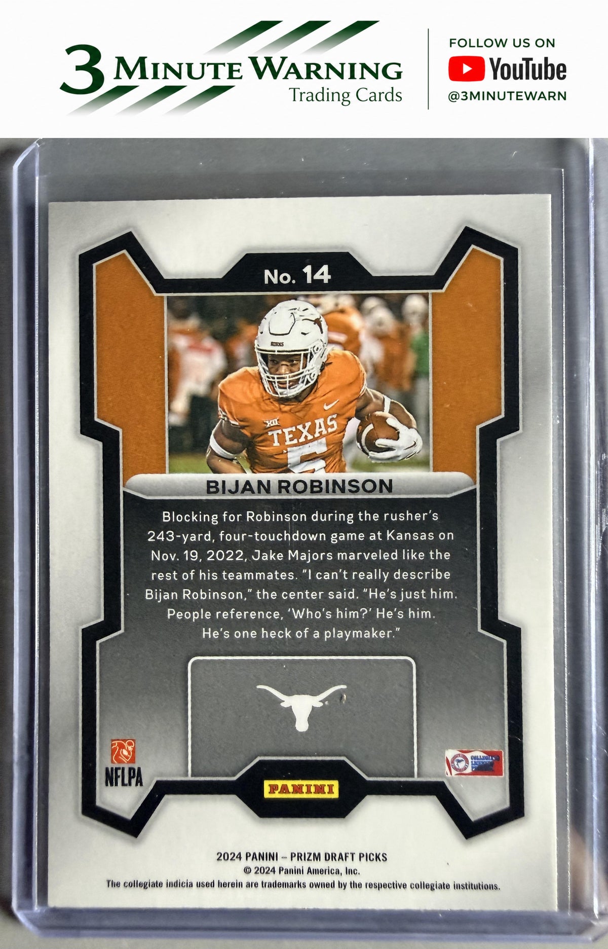 2024 Panini Prizm Draft Picks #14 Bijan Robinson