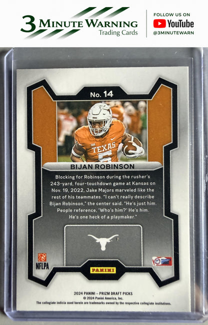 2024 Panini Prizm Draft Picks #14 Bijan Robinson