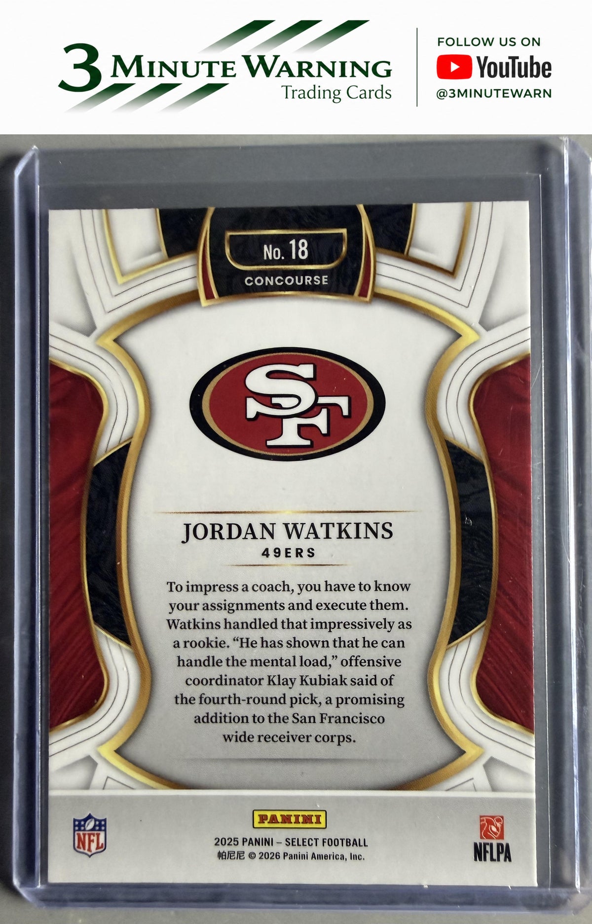 2025 Panini Select #18 Jordan Watkins