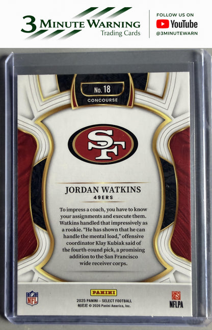 2025 Panini Select #18 Jordan Watkins
