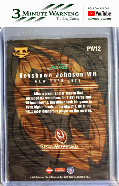 1999 Collector's Edge Triumph #PW12 Keyshawn Johnson Pack Warriors