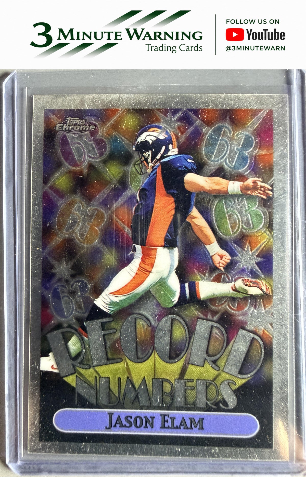1999 Topps Chrome #RN10 Jason Elam Record Numbers