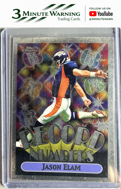 1999 Topps Chrome #RN10 Jason Elam Record Numbers