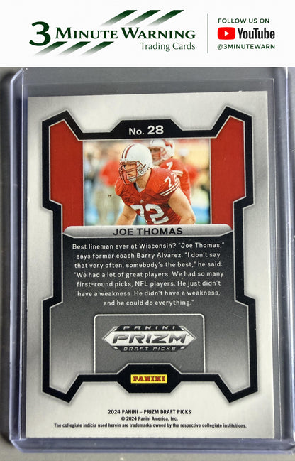 2024 Panini Prizm Draft Picks #28 Joe Thomas