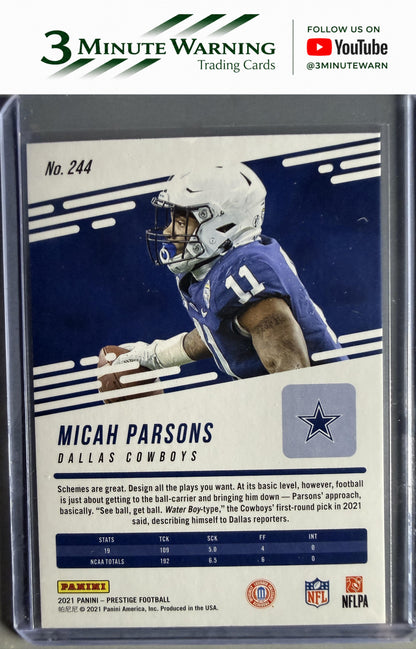2021 Panini Prestige #244 Micah Parsons
