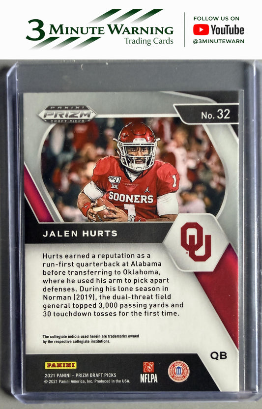 2021 Panini Prizm Draft Picks Collegiate #32 Jalen Hurts