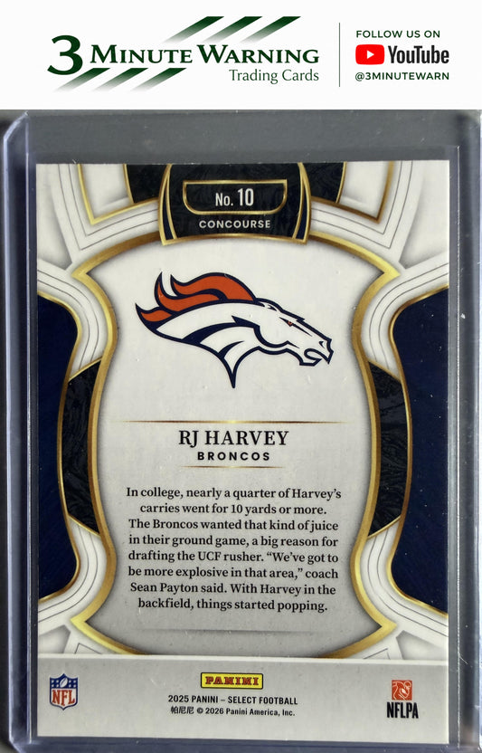 2025 Panini Select #10 RJ Harvey