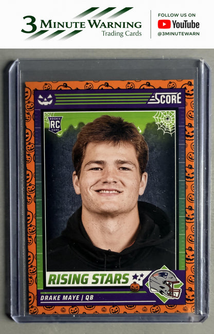 2024 Score-A-Treat #17 Drake Maye Rising Stars Orange Pumpkin