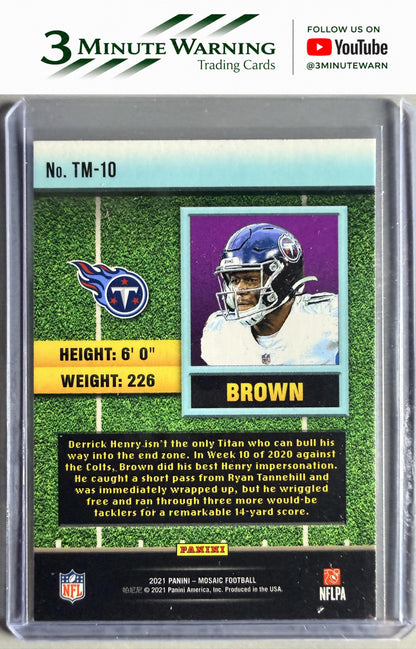 2021 Panini Mosaic #TM-10 A.J. Brown Touchdown Masters