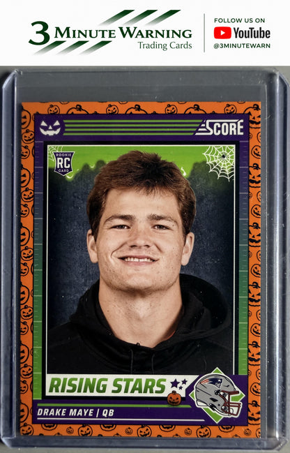 2024 Score-A-Treat #17 Drake Maye Rising Stars Orange Pumpkin