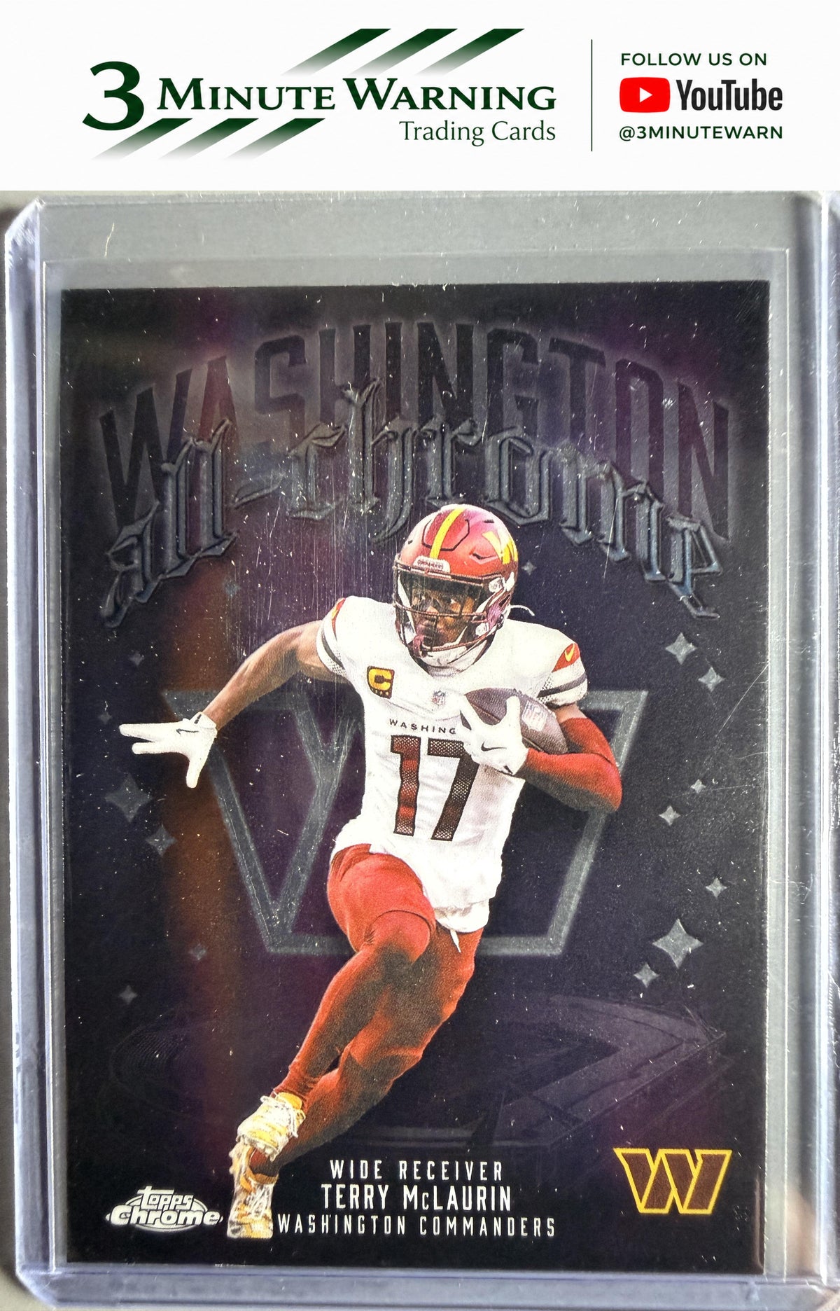 2025 Topps Chrome #ACT-9 Terry McLaurin All Chrome Team