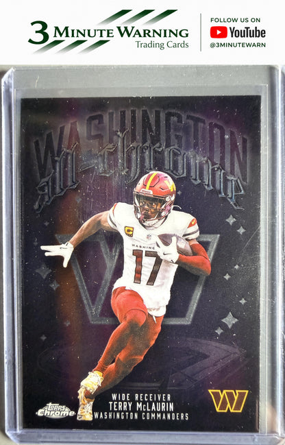 2025 Topps Chrome #ACT-9 Terry McLaurin All Chrome Team