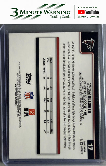 2025 Topps Chrome #17 Tyler Allgeier