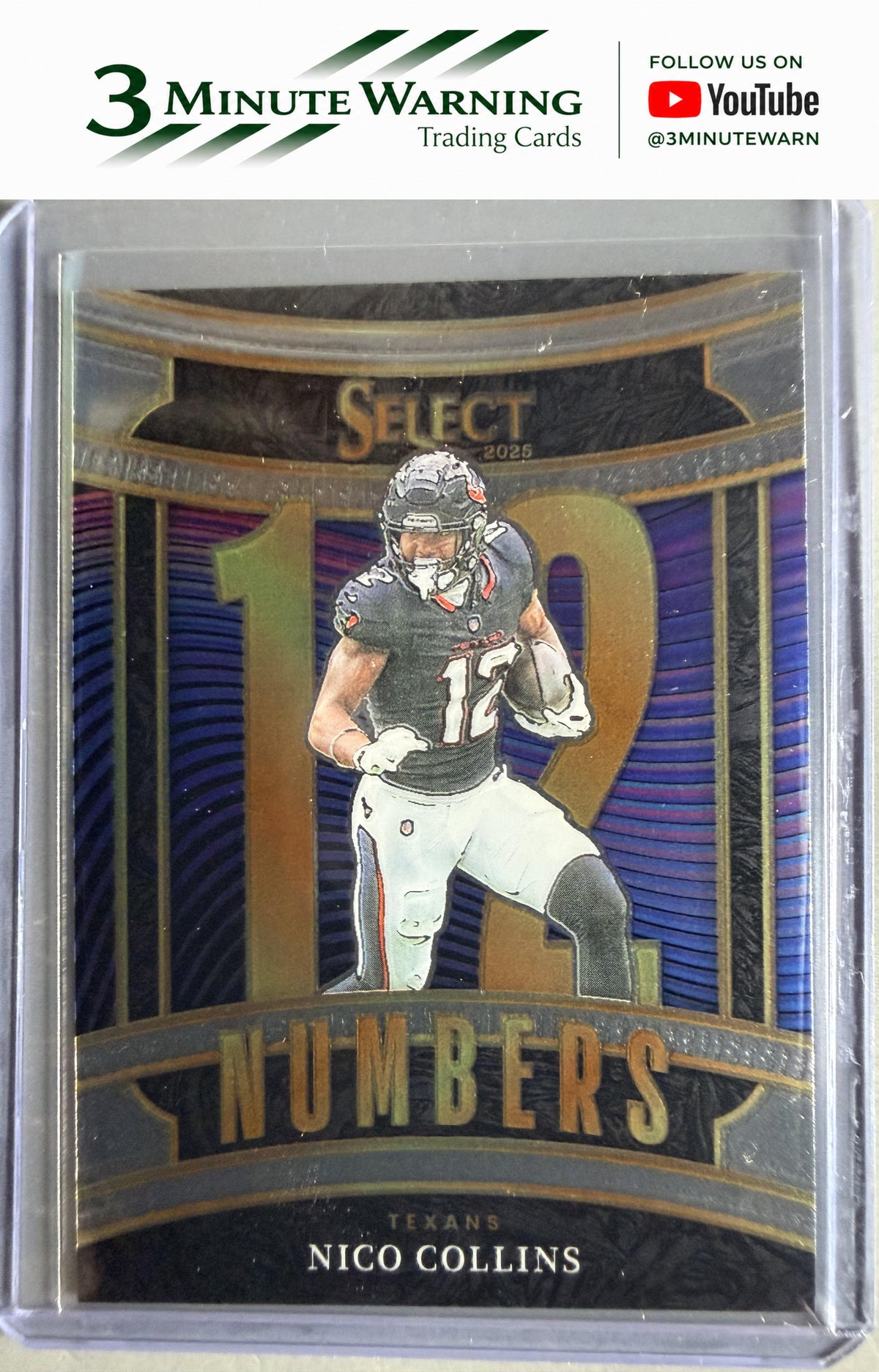 2025 Panini Select #8 Nico Collins Select Numbers