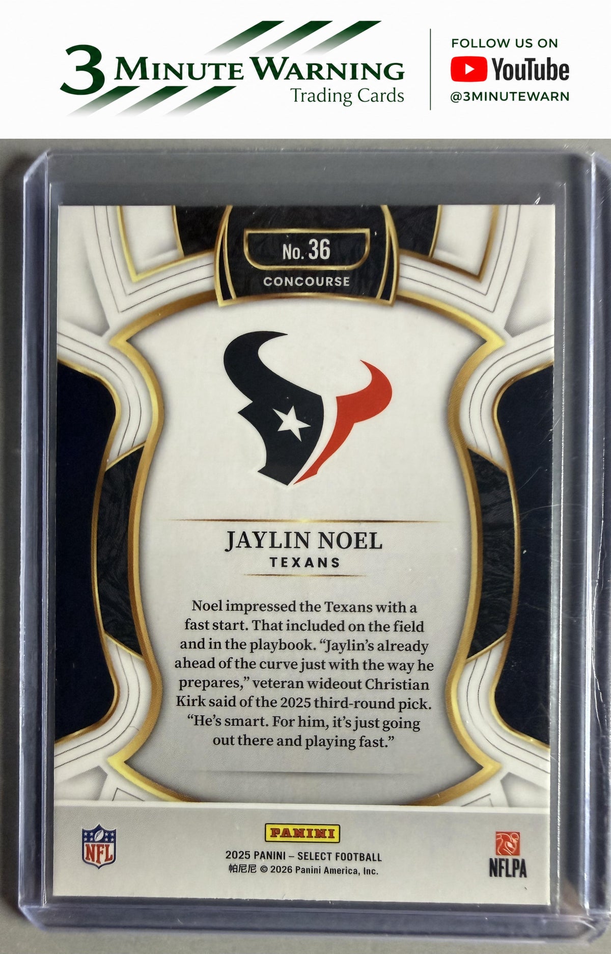 2025 Panini Select #36 Jaylin Noel