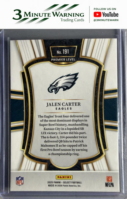 2025 Panini Select #191 Jalen Carter