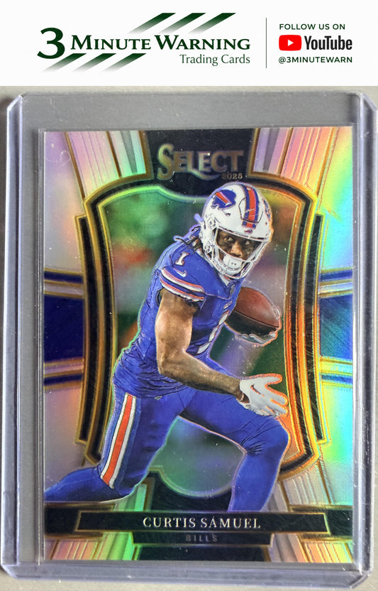 2025 Panini Select #184 Curtis Samuel Silver Prizm