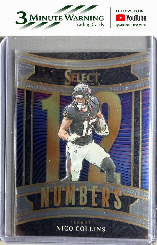 2025 Panini Select #8 Nico Collins Select Numbers